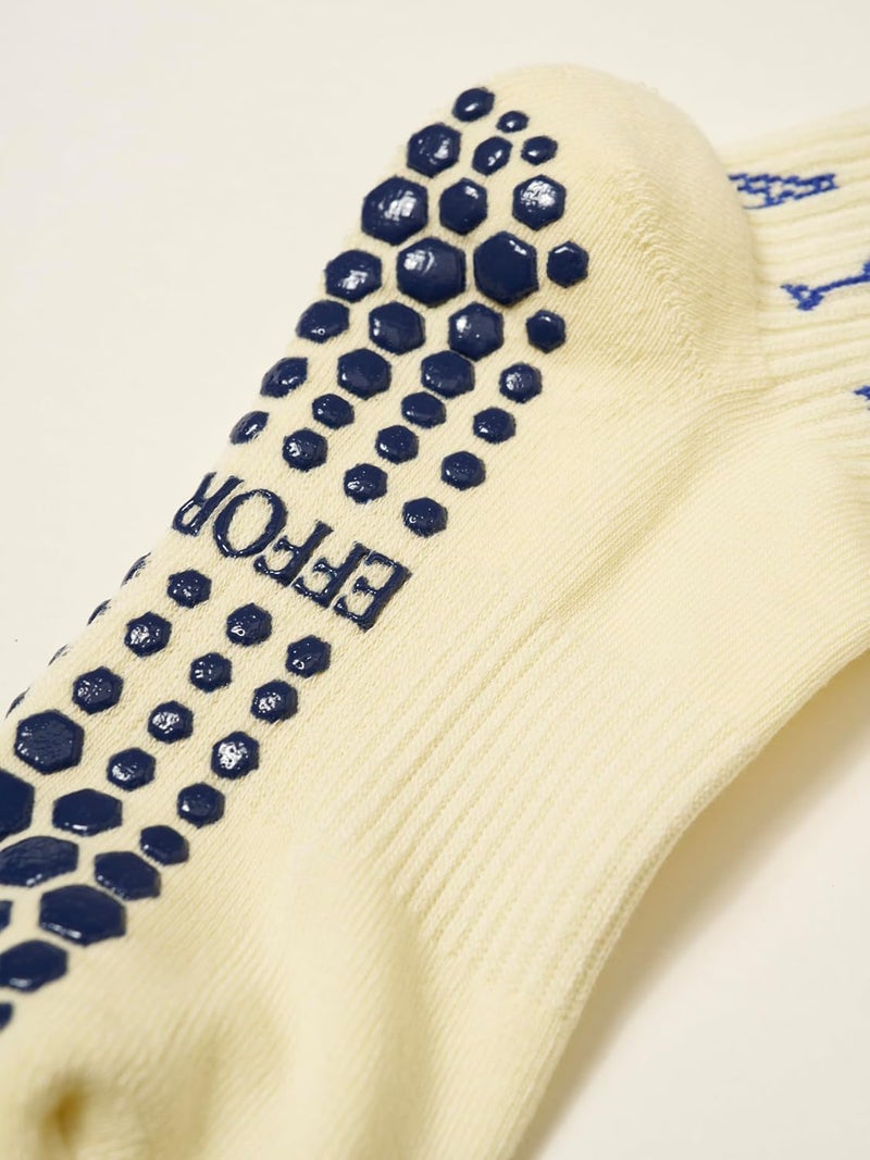 Shapes Studio Crew Half Calf Grip Socks, Cutest Fruits Pilates Socks, Ruffle socks, Non-Slip, Barre Yoga Fitness - Image 3